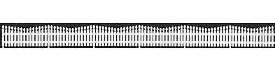 TICHY 4' Fancy Picket Fence (5) (TIC8282)