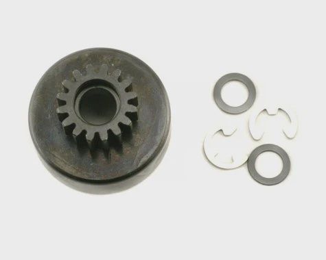 Traxxas 16T Clutch Bell with Fiber Washers/E-Clips (TRA4116)
