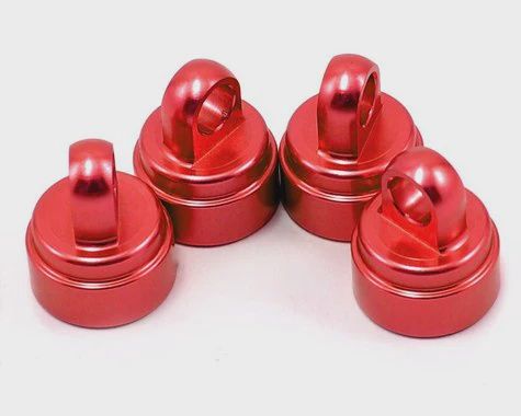 Traxxas Aluminum Ultra Shock Cap (Red) (4) (TRA3767X)