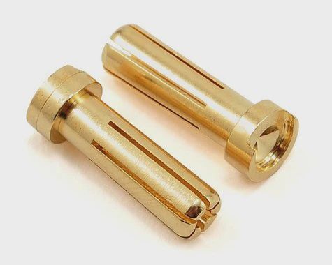 TQ Wire 5mm "Low Profile" Male Bullet Connector (Gold) (2) (TQWC2507)