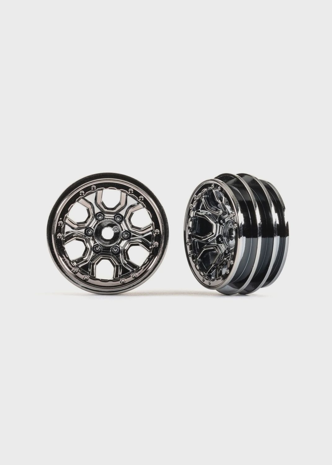 Traxxas 1.0" Rims (Black Chrome) (2) (TRX-4M) (TRA9770BLKCR)