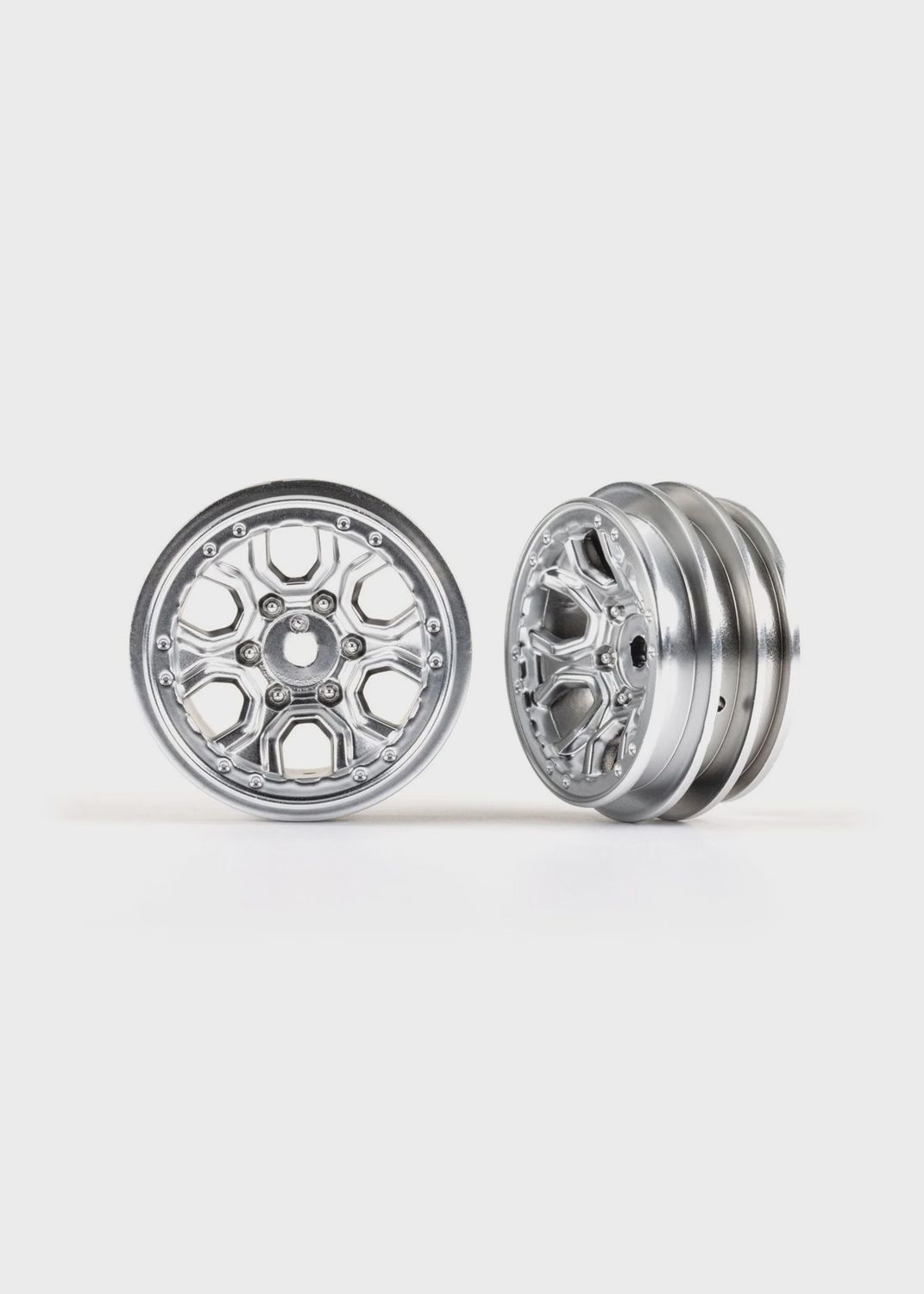 Traxxas 1.0" Rims (Satin Chrome) (2) (TRX-4M) (TRA9770SATIN)