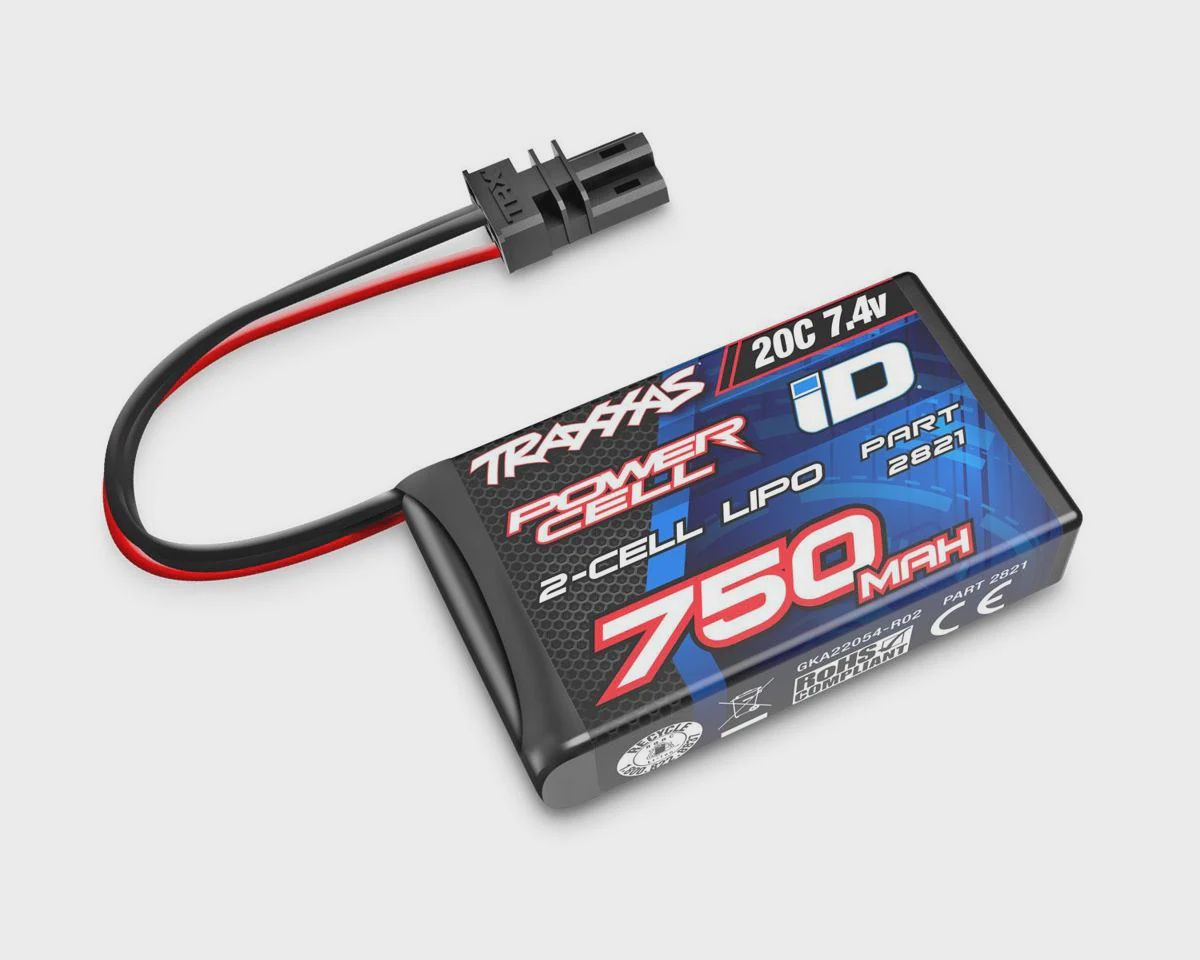 Traxxas 750Mah 7.4V 2-Cell 20C Lipo Battery (TRA2821)