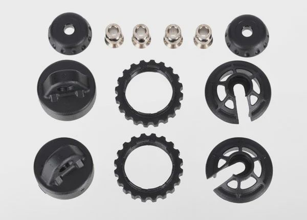 Traxxas Caps and spring retainers, GTR long/xx-long shock (TRA7468)