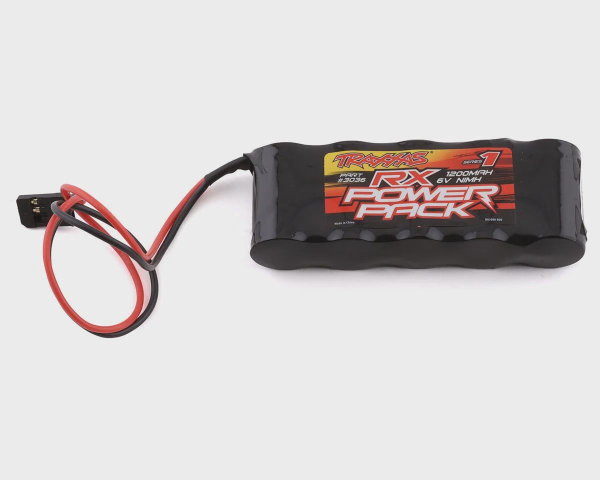 Traxxas 5-Cell Flat Receiver NiMH Battery Pack (6.0V/1100mAh) (TRA3036)