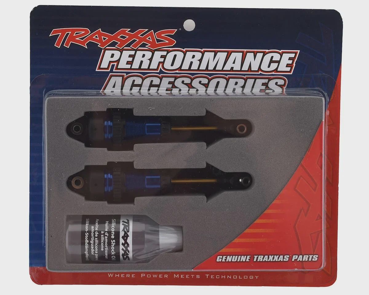 Traxxas Complete GTR Long Shocks w/Ti-Nitride Shafts (Blue) (2) (TRA7461)