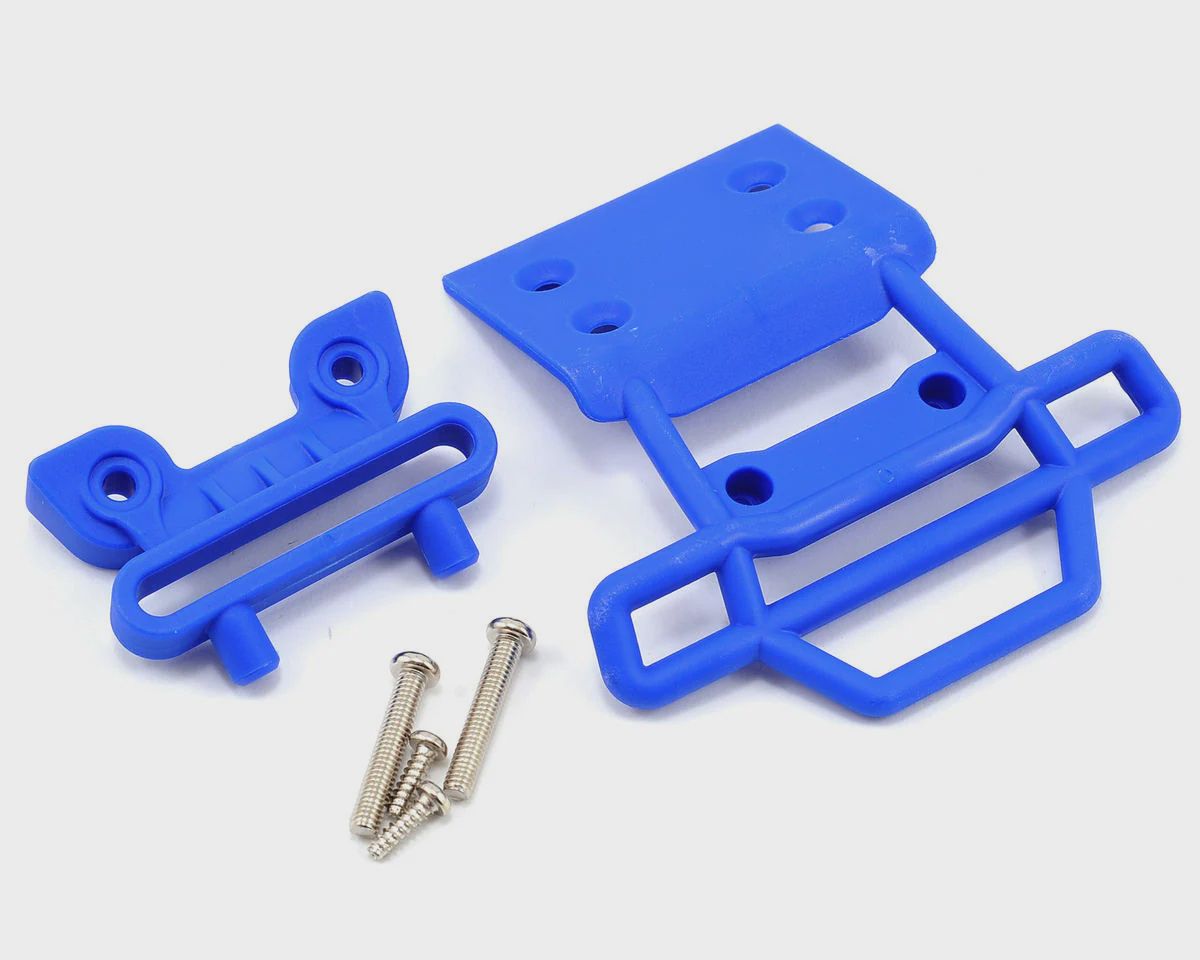 Traxxas Front Bumper &amp; Mount (Blue) (Monster Mutt/Maximum Destruction) (TRA3621)