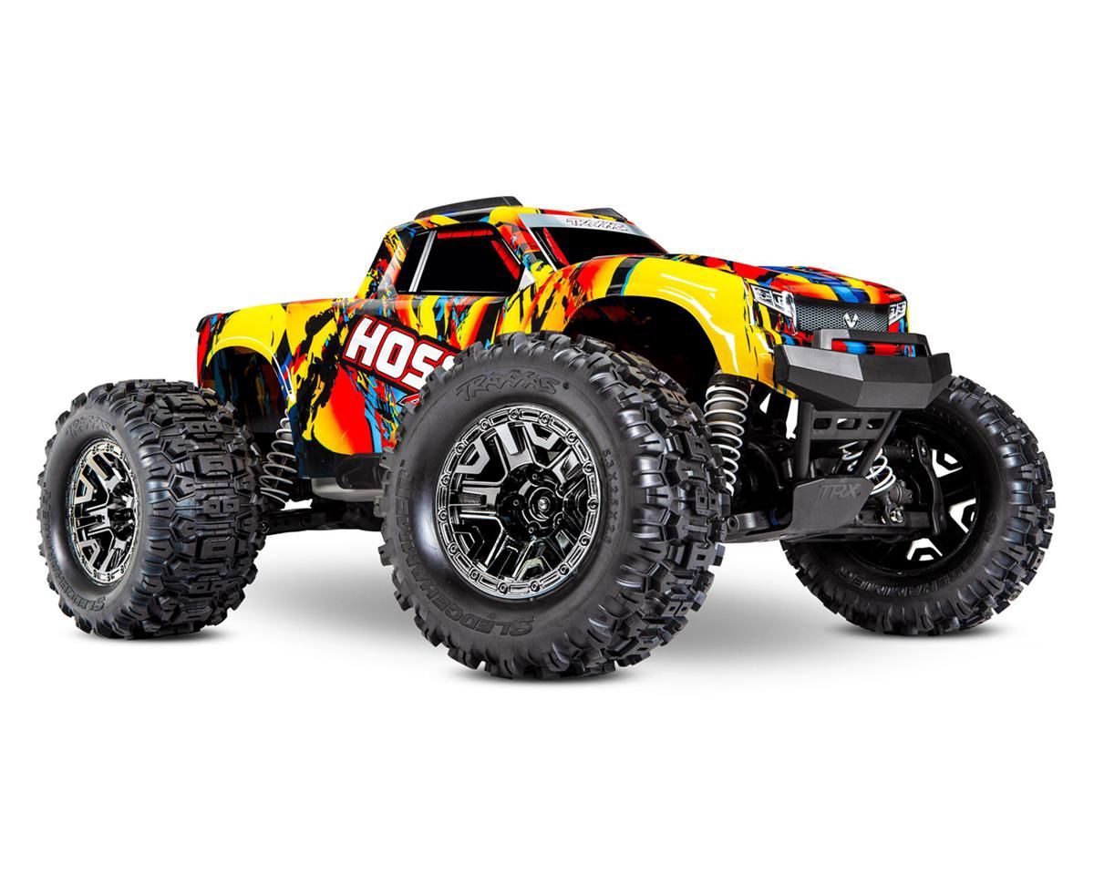 Traxxas Hoss 4X4 VXL 3S 4WD Brushless RTR Monster Truck (Solar Flare) w/TQi 2.4GHz Radio, TSM &amp; Self-Righting(TRA90076SLRF)