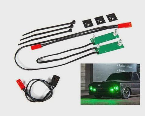 Traxxas Front LED Light Set (Green) (TRA9496G)