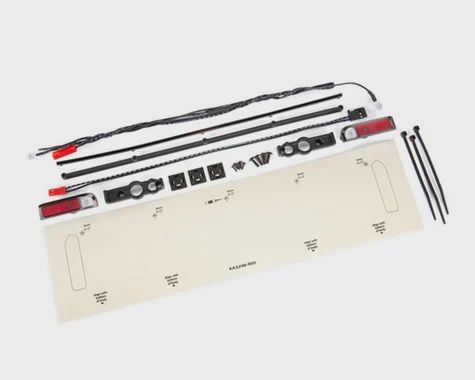Traxxas LEDLIGHTS/TAILLIGHTS RED, SATIN BLK CHROME TRIM (TRA9497A)