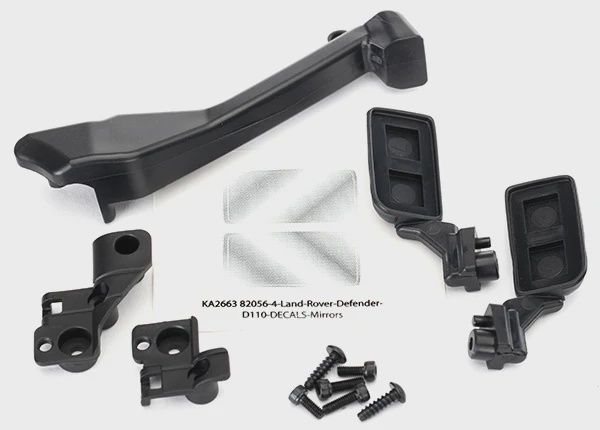 Traxxas Mirrors, side (left &amp; right)/ snorkel/ mounting hardware (TRA8020)