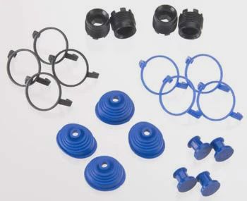 Traxxas Pivot Ball Caps (4) Dust Boots Rubber (4) (TRA5378X)