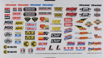 Traxxas Sponsor Decal Sheet (TRA2514)