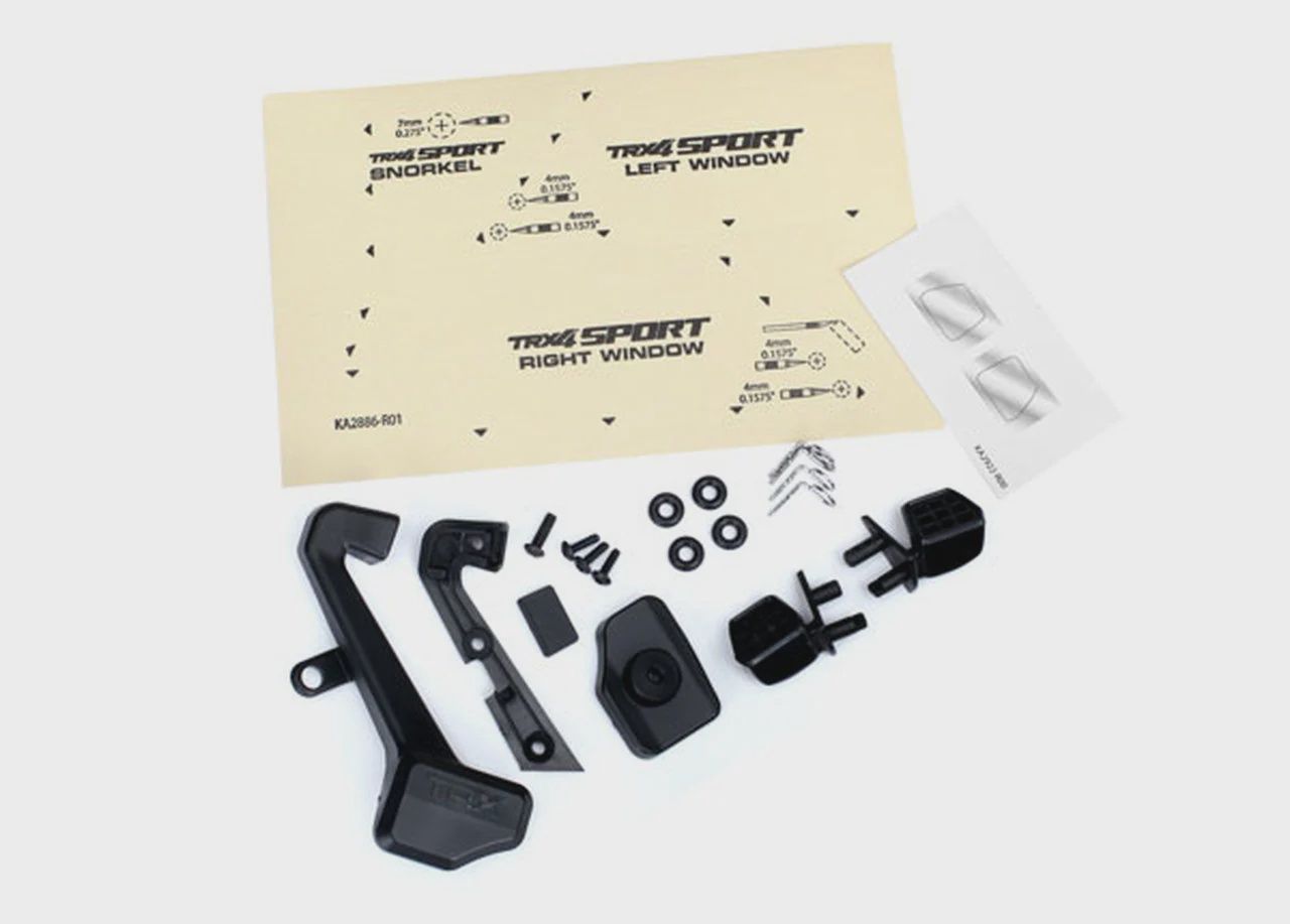 Traxxas TRX-4 Side Mirrors &amp; Snorkel Set (TRA8119)