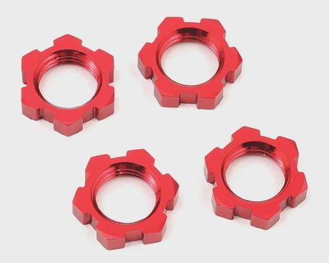 Traxxas Wheel Nut 17MM Serrated (Red) (4) (TRA7758R)