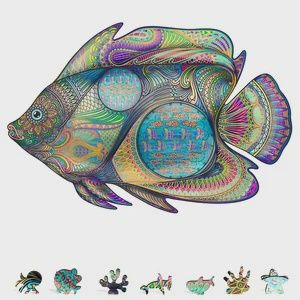 Tropical Fish Wooden Puzzle, 200 Pcs
