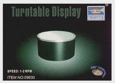 Trumpeter Battery Operated Round Mirrored Display Turntable for 1/16 &amp; 1/35 Figures (TSM9833)