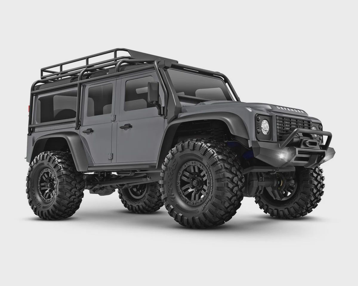 Traxxas TRX-4M 1/18 Electric Rock Crawler Defender Body (Silver) (TRA97054S)