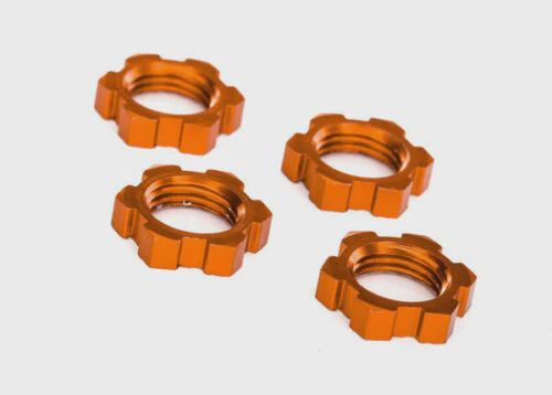 Traxxas X-Maxx 17mm Splined Wheel Nut (Orange) (4) (TRA7758T)