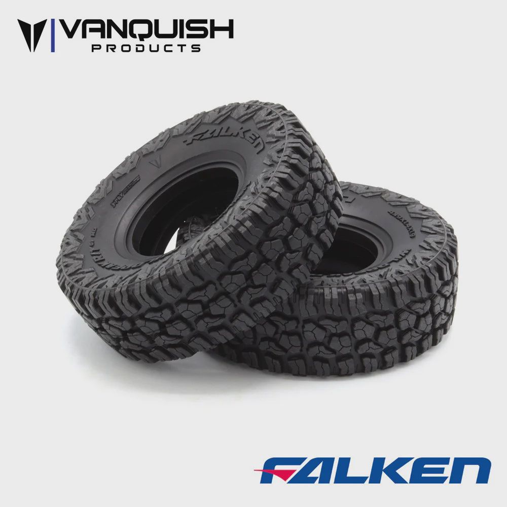 VANQUISH FALKEN WILDPEAK R/T 4.19 - 1.9 TIRES (2) RED COMPOUND (VPS10104)