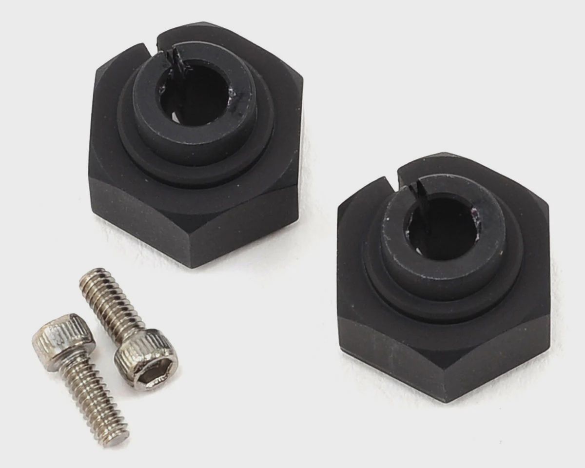Vanquish Products Aluminum 12mm Clamping Wheel Hex (2) (Black) (VPS07082)