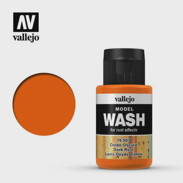 Vallejo Paint Dark Rust 35ml Acrylic Model Wash (VLJ76507)