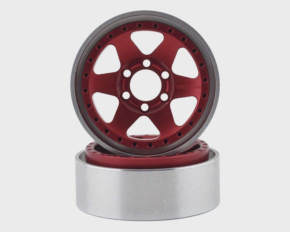 Vanquish Products Method MR310 1.9" Beadlock Crawler Wheels (Red) (2) (VPS07766)