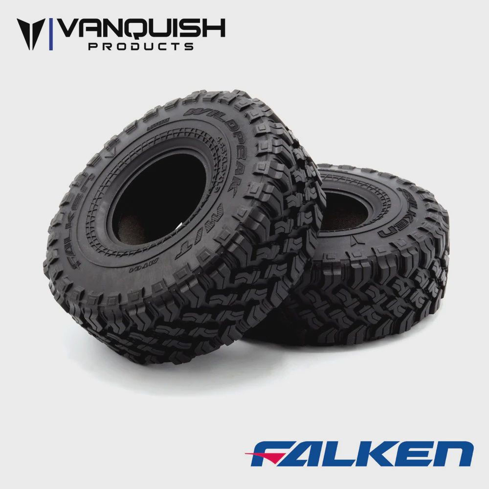Vanquish FALKEN WILDPEAK M/T 1.9 TIRES (2) RED COMPOUND (VPS10103)