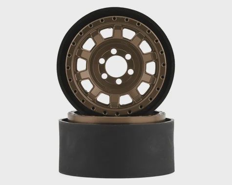 Vanquish KMC KM236 Tank 2.2" Beadlock Crawler Wheels (Bronze) (2) (VPS08707)