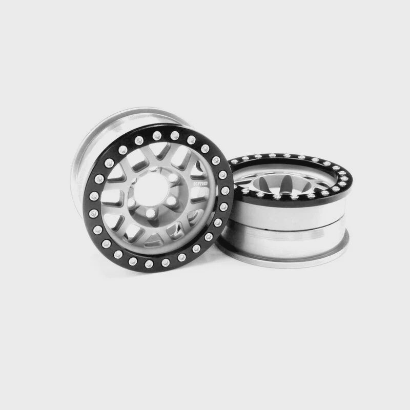 Vanquish Products KMC XD229 Machete V2 1.9" Beadlock Crawler Wheels (Clear) (2) (VPS7741)