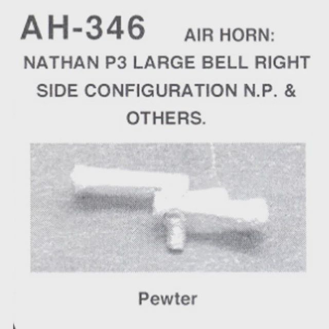 Walthers Air Horn: Nathan P3 Large Bell (235-346)