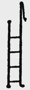 Walthers Pennsy Tender Ladder -- Short (247-182)