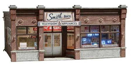 Woodland Scenics HO Smith Brothers TV &amp; Appliance Store (WOOBR5069)