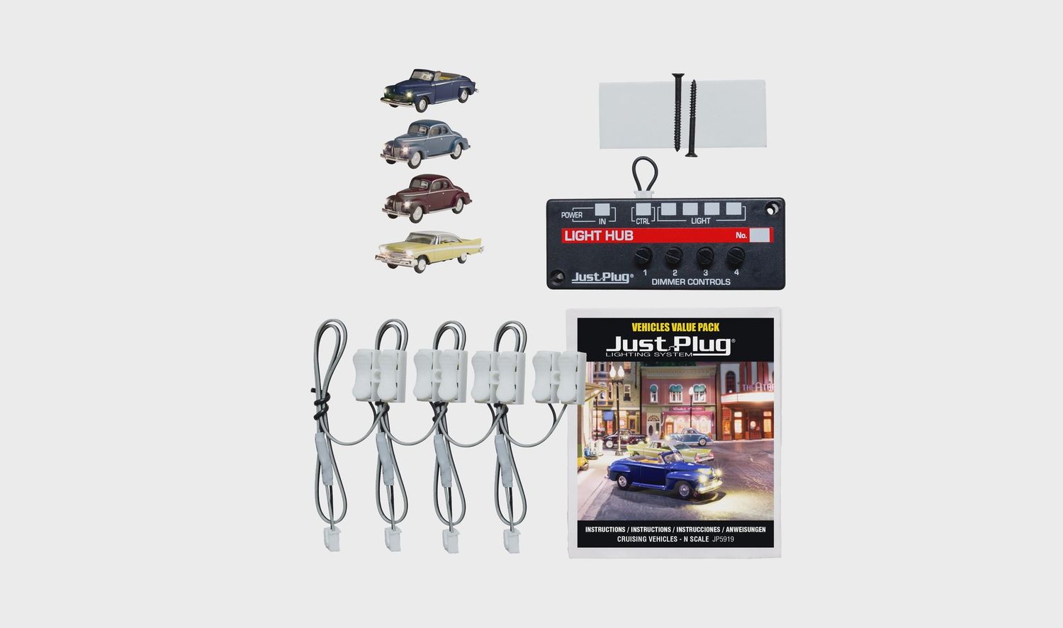 Woodland Scenics Cruising Vehicle Value Pack - N Scale (WOOJP5919)