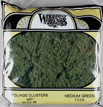 Woodland Scenics Foliage Cluster Medium Green (WOOFC58)