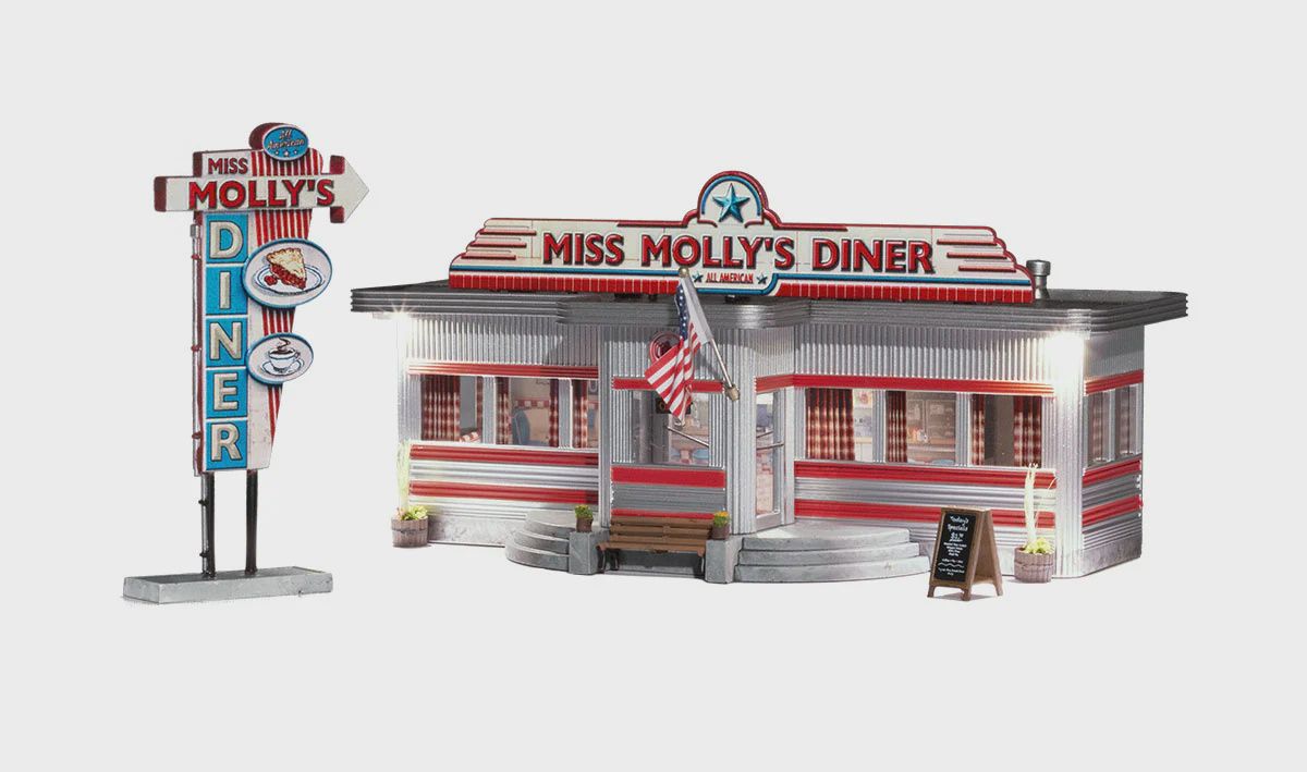 Woodland Scenics Miss Molly's Diner - HO Scale (WOOBR5066)