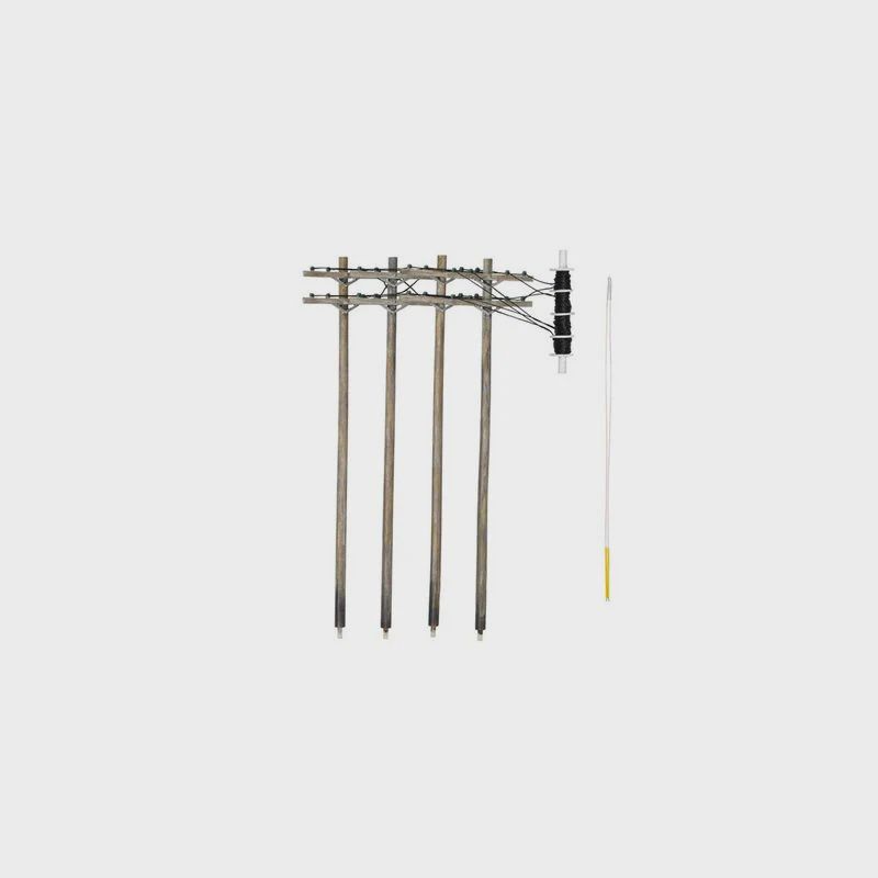Woodland Scenics N Wired Poles Double Crossbar (WOOUS2251)