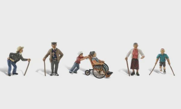Woodland Scenics Physically Challenged (6 Figures w/Walking Aids) (WOOA1946)