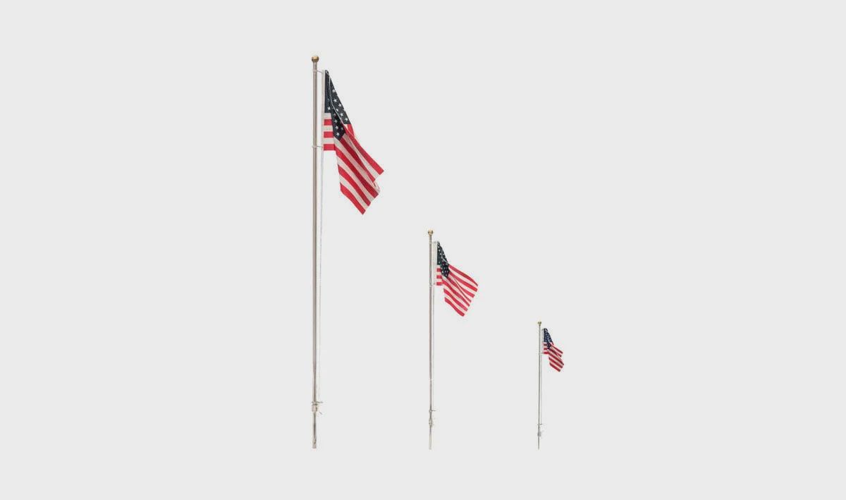 Woodland Scenics Flag Pole with Spotlight Value Pack (WOOJP5925)