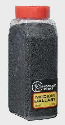 Woodland Scenics Medium Ballast Cinder 32 oz (WOOB1383)