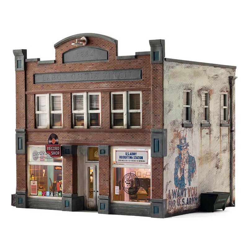 Woodland Scenics N Scale, Records &amp; Recruiting Building (WOOBR4957)