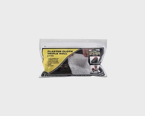 Woodland Scenics Plaster Cloth, Triple Roll 8" x 45" (WOOC1192)