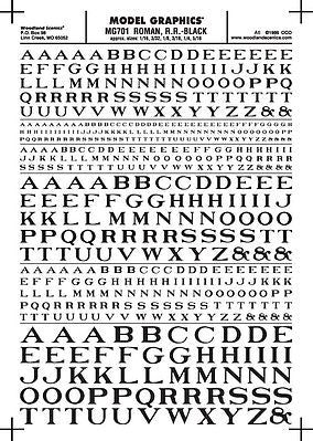 Woodland Scenics Roman R.R. Letters, Black (WOOMG701)