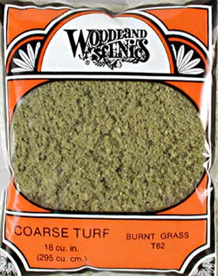 Woodland Scenics TURF COARSE BURNT GRASS 12 OZ. (WOOT62)