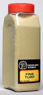 WOODLAND SCENICS TURF FINE YELLOW GRASS 32OZ (WOOT1343)