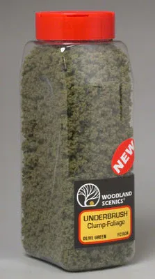 Woodland Scenics Underbrush Shaker Olive Green 32 oz (WOOFC1634)