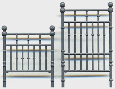 Wrought Iron Bed Headboard &amp; Footboard (300-3587)