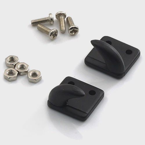 Yeah Racing 1/10 RC Rock Crawler Accessories Bolt-on Hooks / off Centre Black (YA-0379bk)