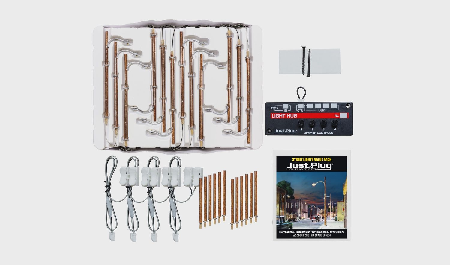 Woodland Scenics Wooden Poles Value Pack - HO Scale (WOOJP5900)