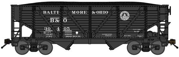 Walthers Baltimore &amp; Ohio 30830 (black, 13 Great States Logo) (188-63125)